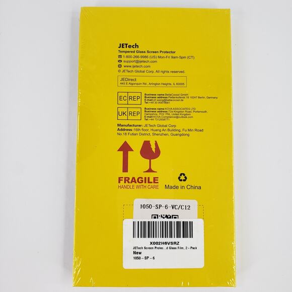 JETech Screen Protector 2 PK for iPhone 11 / iPhone XR Tempered Glass - Picture 2 of 8